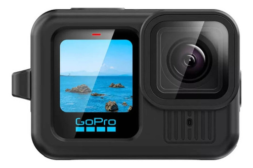 Capa Silicone Gopro Hero 13 Black E Tampa Lente Cor: Preto