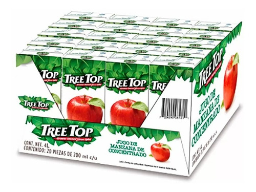 Jugo De Manzana Tree Top 20 Juguitos 200ml Sin Azucar Extra