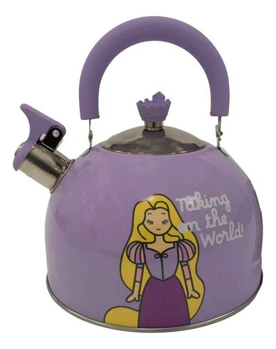 Tetera De Acero Inoxidable 2.5l Disney Princesas