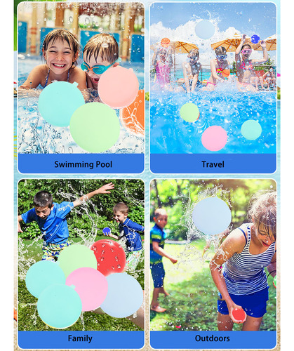 15 Globos De Agua Reutilizables De Silicona De Llenado Rápid