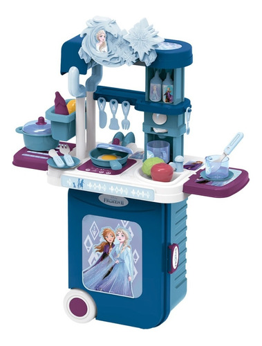 Valija Cocina Con Carrito 3 En 1 Frozen Ditoys Original 