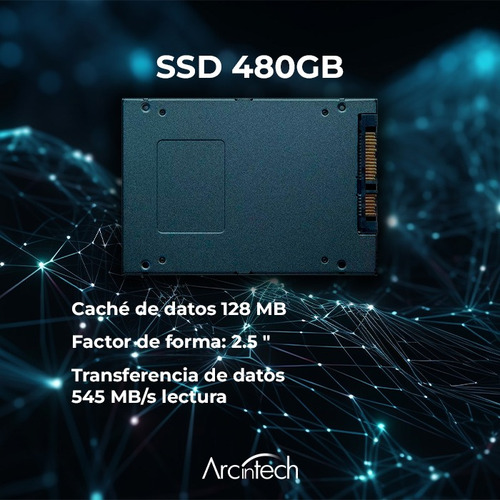 Arcintech Pc Gamer Core I5 12400 12va 32gb Ssd 480gb Wifi