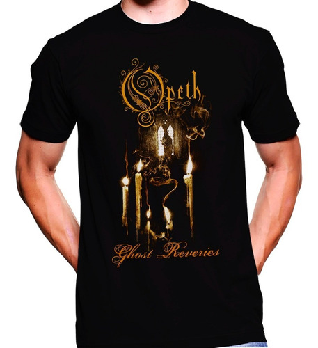 Camiseta Premium Rock Estampada Opeth Ghost Reveries