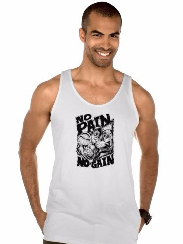 Regata  No Pain, No Gain / Sátiras, Camisetas Engraçadas