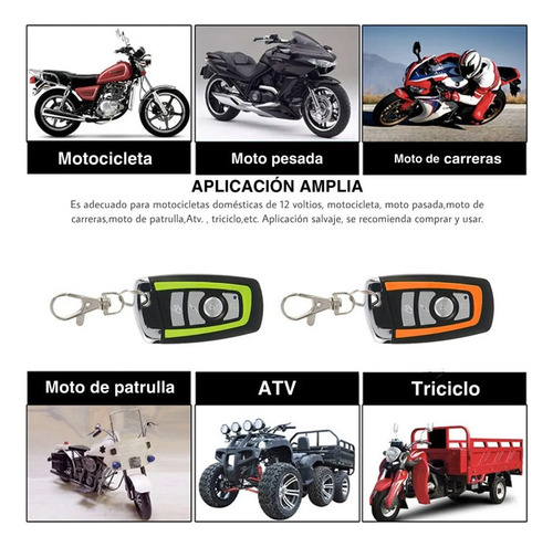 Alarma Antirrobo P/moto Encendido A Distancia Control Remoto