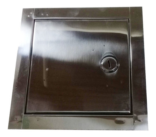 Puerta Tapa Para Llave De Paso  20x20 Acero Inox.