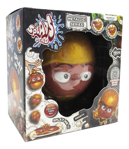 Boneco Elástico Splats Head Metalico Brinque S/ Parar Rockty