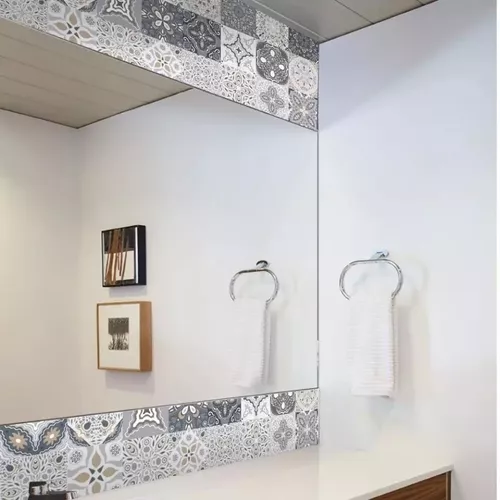 Vinilo Decorativo Talavera en Cuarto de Baño (Caja de 36)