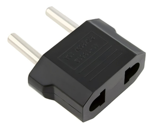 Pack X100 Adaptadores Ficha Americana Patas Chatas A Redonda