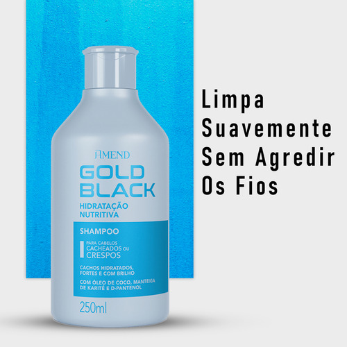 Amend Gold Black Shampoo Hidratação Nutritiva - 250ml