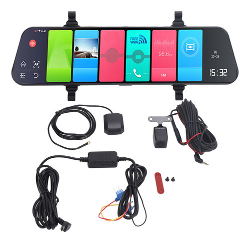 Grabador De Vídeo Con Espejo Retrovisor, Cámara Dash Cam De