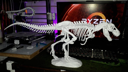 Dinosaurio Impreso En 3d T-rex 60cm