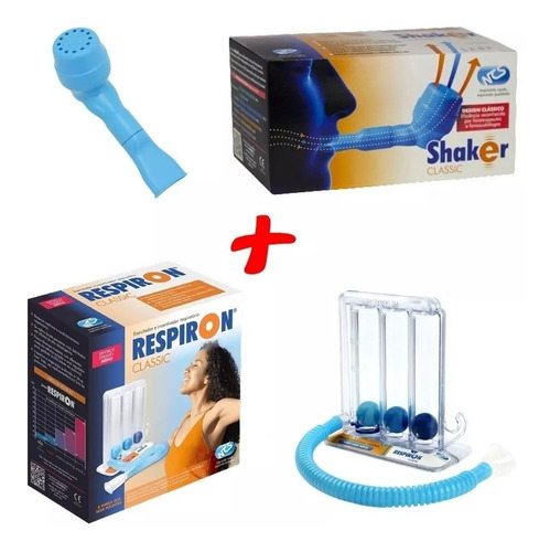 Kit Shaker Ncs + Respiron Classic Exercitador Respiratório