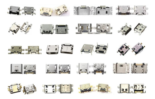 Conector De Carga Micro Usb 100 Modelos 200 Unidades!