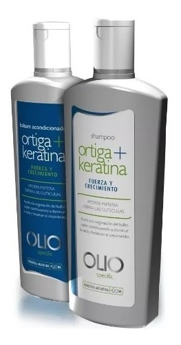 Kit Olio Shampoo Acondicionador Ortiga+ Keratina Reparador