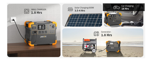 Generador Solar Portátil Pecron E800 Lfp 1200w - Litio 768wh