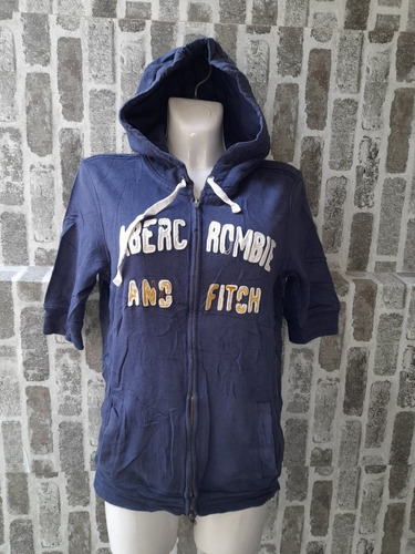 Sudadera Azulmarino Abercrombie Talla  M De Mujer-g3