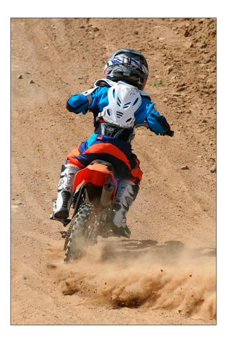 Vinilo Decorativo 30x45cm Moto Cross Off Road Extremo M5