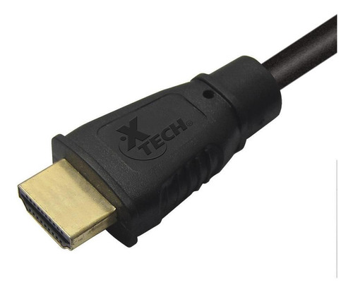 Imagen 2 de 2 de Cable Hdmi 7,60mts Macho/macho En Caja Xtech Xtc-370 Negro