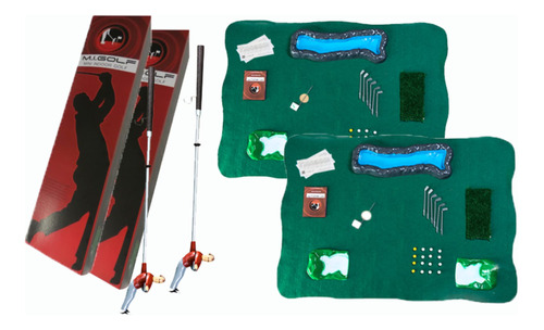 2 Mini Golf Para Interior Niño Adulto Incluye Verde