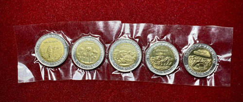 Lote X5 Monedas Bicentenario Argentina Serie Completa