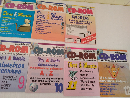 Lote De Revistinhas Do Cd-rom (20 Unidades) Ano 1 E 2 (Usado)
