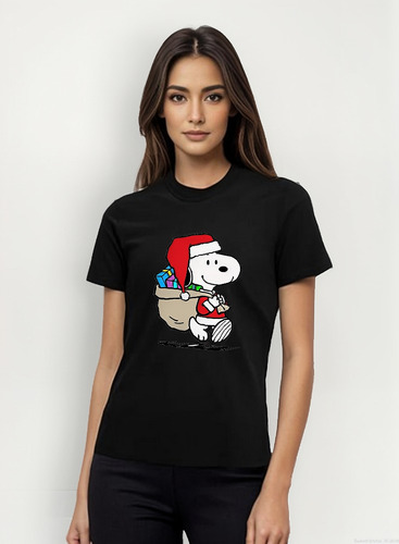 Poleras Navidad Snoopy Pascuero #8
