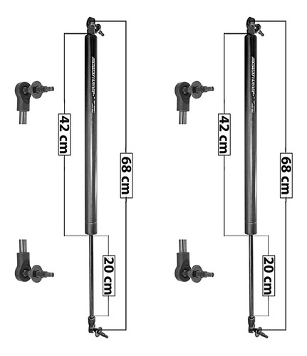 2-amortiguadores 5a Puerta Spart Chrysler Caravan (96-00)