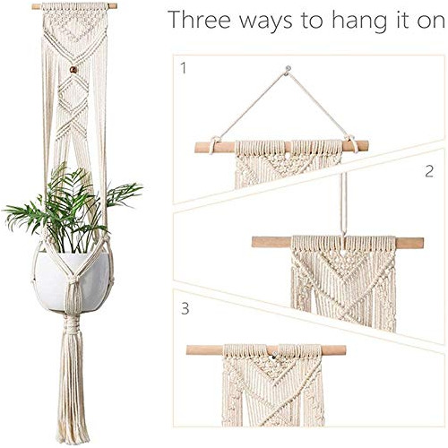 Kit De Macramé Palos De Madera 4 Macramé Palos De Mad...
