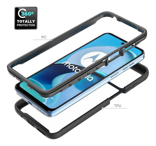 Funda Para Motorola Moto G14 Xt2341-2 Xt2341-3 Xt2341-4 Azul
