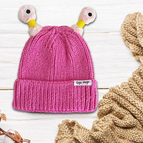 Gorro De Punto Divertido Pequeño Monstruo Para Adultos Y