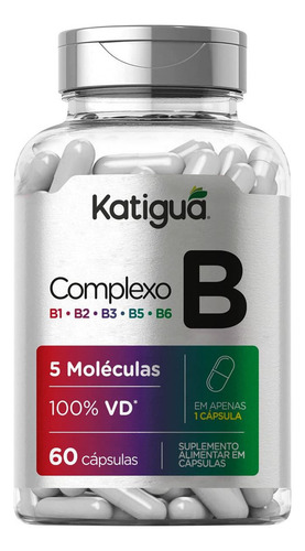 Complexo B - 60 Cápsulas - Katiguá Sabor Sem Sabor