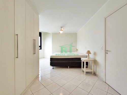Imagem 14 de 30 de Apartamento Frente Ao Mar, Vista Para O Mar, Área De Lazer, 3 Dormitórios Sendo 2 Suítes, 2 Vagas De Garagem, Praia Das Pitangueiras, Guarujá/sp. - Ap4187