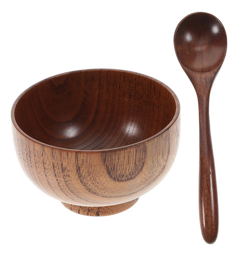 2 Cuchara Postre Arroz Madera Tazon Ensalada Verdura