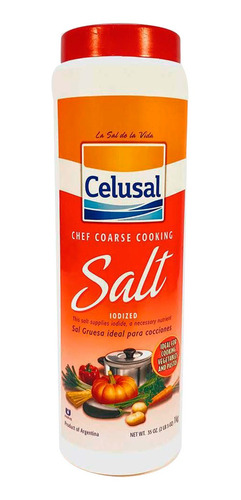 Imagen 2 de 7 de Sal Gruesa Celusal Salero 1kg - Libre De Gluten Sin Tacc