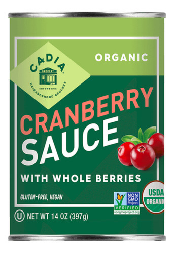 Cadia Organic Cranberry Sauce Whole Berries 397g
