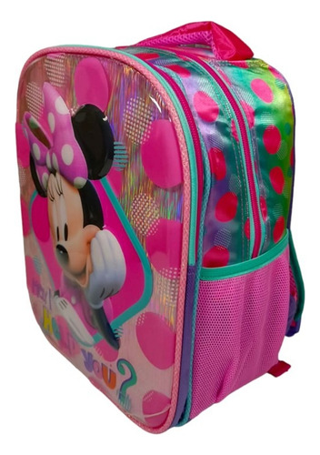 Mochila Minnie Mouse Kinder Backpack 178576 Color Fucsia