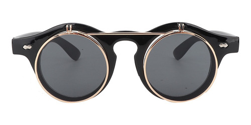 Gafas De Sol Con Montura Redonda, Estilo Punk Y Vintage