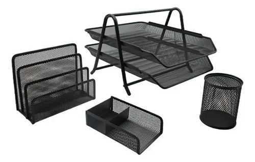 comprar Juego De Charola Organizadora Nextep Malla Metálica 2 Nivel