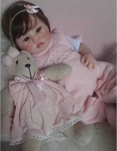 BANHO EM MINHA BEBÊ DE SILICONE SOLIDO COMPLETO - Reborn Baby