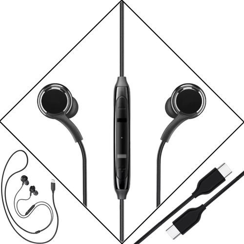 Fone De Ouvido Tipo C Com Fio Para Samsung Motorola Xiaomi