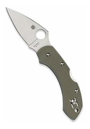 Spyderco Dragonfly - Cuchillo Plegable, Mango Con Filo Plano