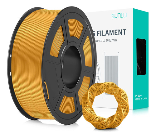 Filamento Pla Plus Sunlu Gold, 1,75 Mm, Por 1 Kg