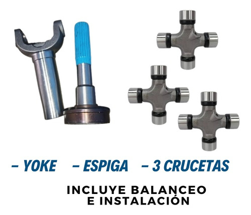  Yoke Y Espiga Del Cardan De Tritón 4x4. Kit De Reparación 