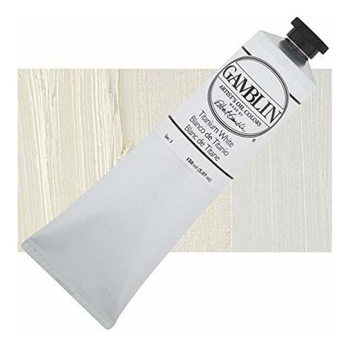 Gamblin Artist Oil Color - Blanco Titanio - Tubo De 150 Ml