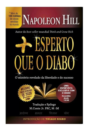 Livro Mais Esperto Que O Diabo Napoleon Hill Thiago Nigro 