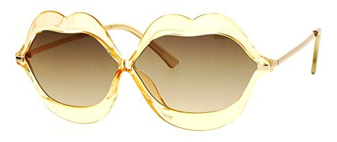 Lip Cute Forma Gafas De Sol Lips Kiss Mujer Moda Jfqto