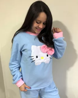 Pijamas De Invierno Hello Kitty Mama- Hija