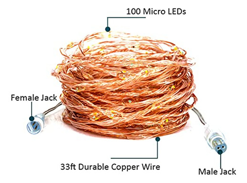 Guirnalda De Luces Hahome De 66 Pies Y 200 Led Conectables
