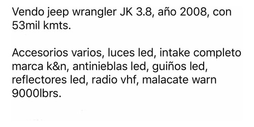 Jeep Wrangler 2008 3.8 Sport Mtx